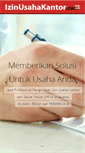 Mobile Screenshot of izinusahakantor.com