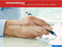 Tablet Screenshot of izinusahakantor.com